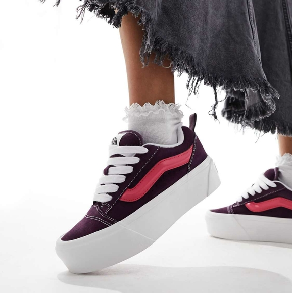 VANS Knu Skool Stacked Platforms WOMENS SIZE 7.5 Fits Girls Size 6 - Picture 1 of 6